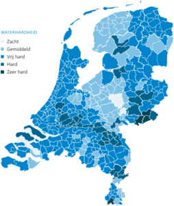 Waterhardheid kaart NL
